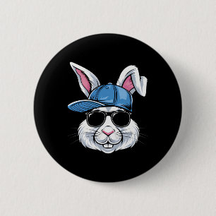 Funny Easter Bunny Sell Cap Sungles Rabbit Boys Ki 2 Inch Round Button