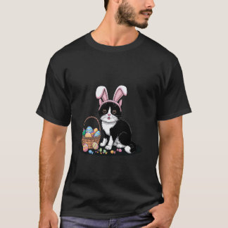 Funny Easter Cat Bunny Ears, Cute Kitty Lover For  T-Shirt