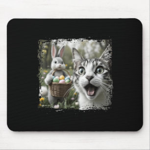Funny Easter Cat Selfie With Easter Bunny Adults K Mouse Pad