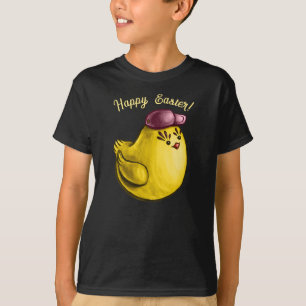 Funny Easter Chicken Cartoon T-Shirt