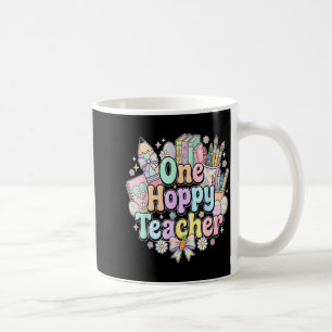 Funny easter classroom teacher one hoppy teacher coffee mug