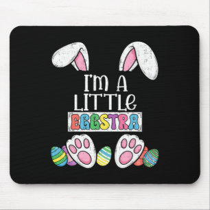 Funny Easter Cute Bunny I’m Little Eggstra Kid Tod Mouse Pad