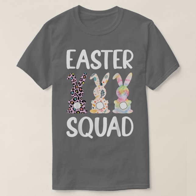 Funny Easter Day Cute Bunny Rabbit Easter Squad Co T-Shirt (Design Front)