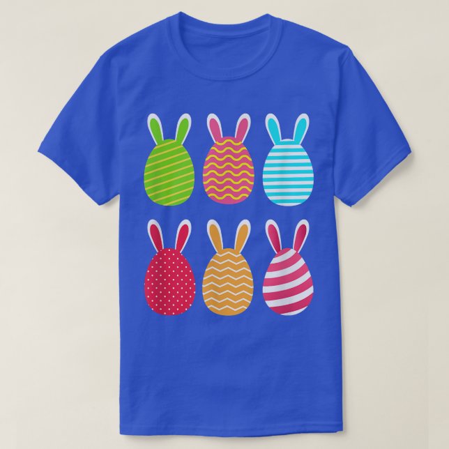 Funny Easter Day Eggs Hunting Easter Egg with Bunn T-Shirt (Design Front)