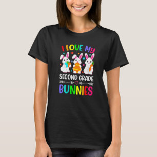 Funny Easter Day I Love My Second Grade Bunnies Bu T-Shirt
