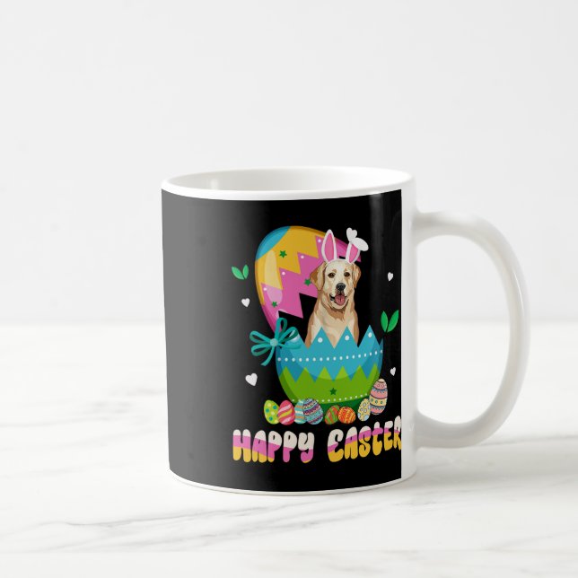 Funny Easter Day Labrador Retriever Dog Bunny Ears Coffee Mug (Right)
