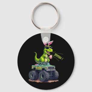 Funny Easter Dinosaur Bruh - T-rex Easter Egg Hunt Keychain
