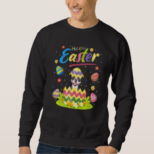 Funny Easter Egg  Boston Terrier Dog Happy Easter Sweatshirt