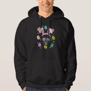 Funny Easter Egg  Bunny Ear Gorilla Face Easter Su Hoodie