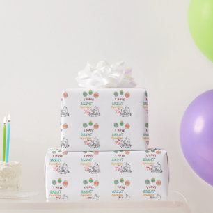 Funny Easter Egg-Cited Expectations Cute Easter Wrapping Paper