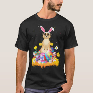 Funny Easter Egg   Cute Meerkat Easter Sunday T-Shirt