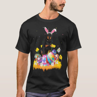 Funny Easter Egg  Doberman Dog Easter Sunday T-Shirt