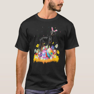 Funny Easter Egg  Doberman Pinscher Dog Easter Sun T-Shirt