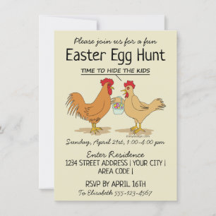 Funny Easter Egg Hunt Invitation