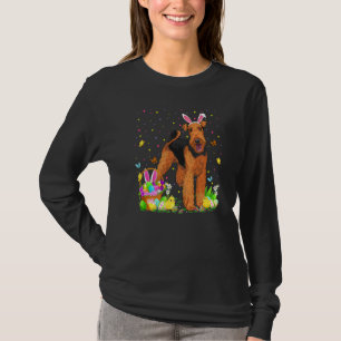 Funny Easter Egg Hunting Airedale Terrier Dog East T-Shirt