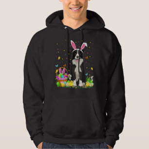 Funny Easter Egg Hunting Border Collie Dog Easter  Hoodie