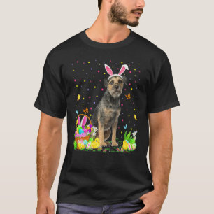 Funny Easter Egg Hunting Border Terrier Dog Easter T-Shirt
