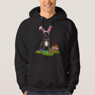 Funny Easter Egg Hunting Bunny French Bulldog East Hoodie