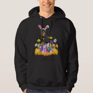 Funny Easter Egg Rottweiler Dog Easter Sunday Hoodie