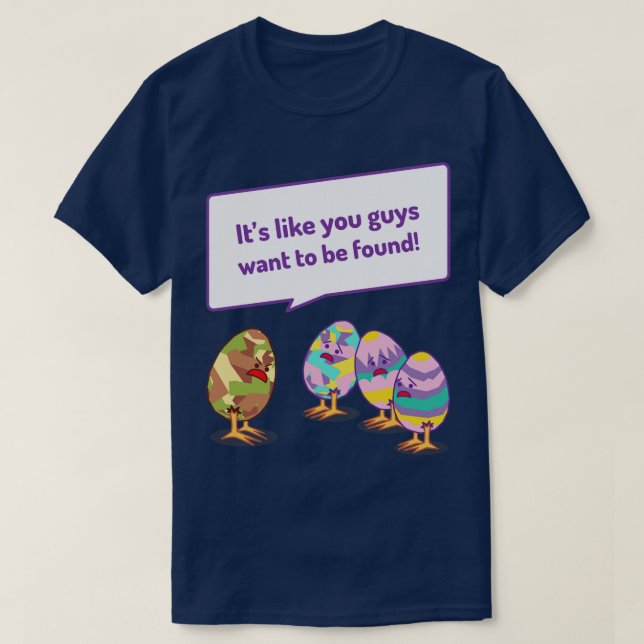 Funny Easter Eggs T-Shirt (Design Front)