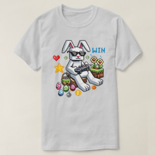 Funny Easter Gamer– Bunny Playing Video Games T-Shirt