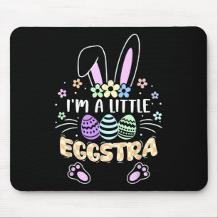 Funny Easter Girls Kids Toddler I'm A Little Eggst Mouse Pad