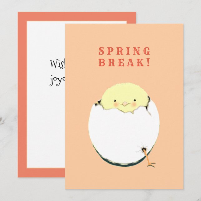 Funny Easter Holiday Card (Front/Back)
