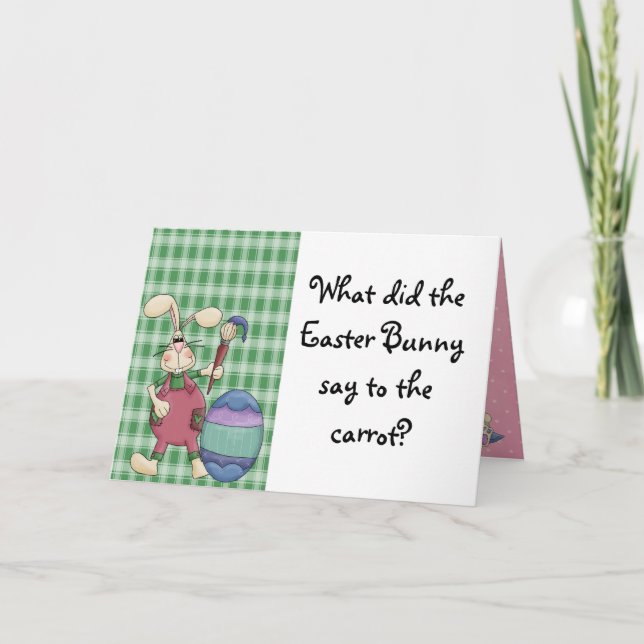 Funny Easter Holiday Card (Front)