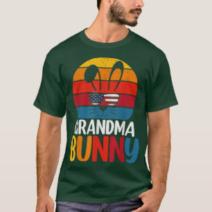 Funny Easter I'm The Grandma Bunny For Women Famil T-Shirt