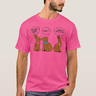 Funny Easter My Butt Hurts Chocolate Bunny  T-Shirt