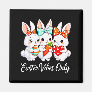 Funny easter squad bunnies family matching retro  magnet
