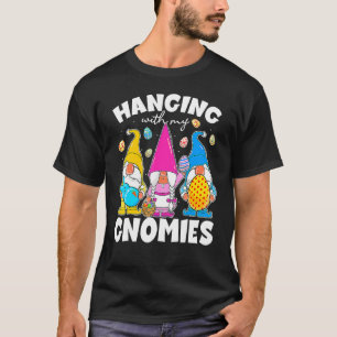 Funny Easter With My Gnomies Happy Easter Egg Bunn T-Shirt