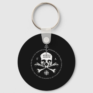 Funny Eastern Orthodox Cross Skull Ic Xc Nika Jesu Keychain