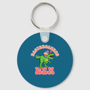 Funny Eastersaurus Rex Easter Rex Dinosaur Keychain