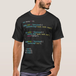 Funny Eat Poop Sleep Baby Coding  in javascript  T-Shirt