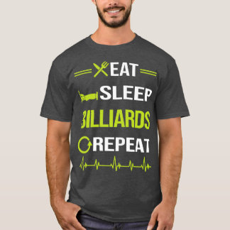 Funny Eat Sleep Repeat Billiards T-Shirt