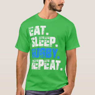 Funny Eat Sleep Rugby Repeat Sport Rugby Lover T-Shirt