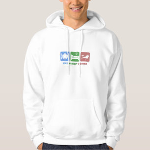 funny eat sleep scuba hoodie