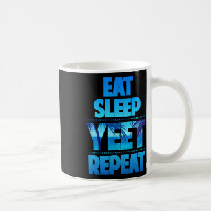 Funny Eat Sleep Yeet Repeat Vintage  Coffee Mug
