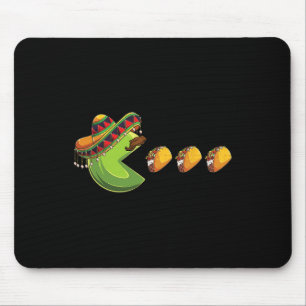Funny Eatingtacos Cinco De Mayo Boys Kids Boys Men Mouse Pad