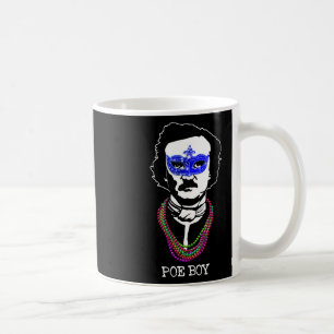 Funny Edgar Allan Poe Mardi Gras Mashup 1 Coffee Mug