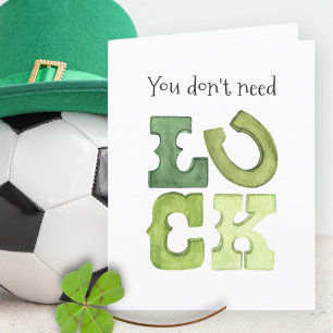 Funny Editable Irish Luck St Patricks Day Card