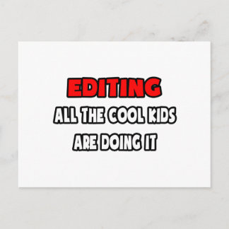 Funny Editor Shirts and Gifts Postcard