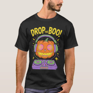 Funny Edm Dj Halloween Pumpkin T-Shirt