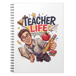 Funny Educator Class Energy Vibe Notebook