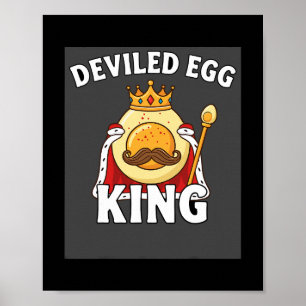 Funny Egg Pun Easter Brunch Thanksgiving Deviled E Poster