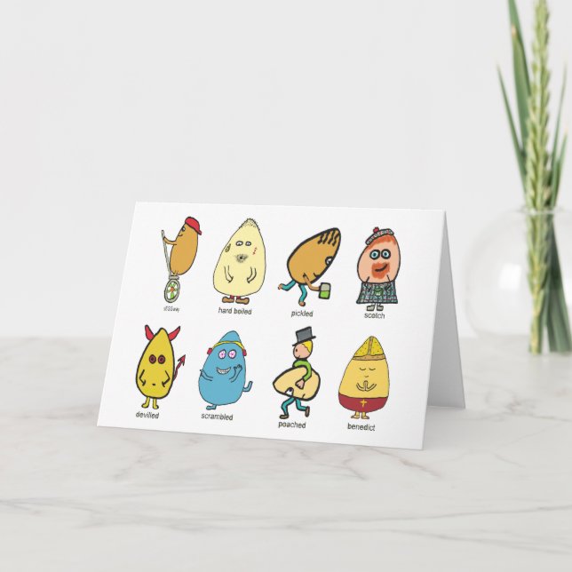 Funny Egg Puns Card (Front)