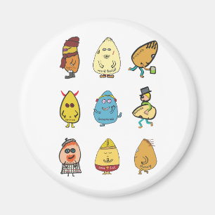 Funny Egg Puns Magnet