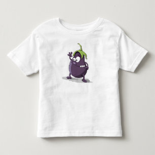 funny,eggplant,baby,eggplant & fish fry,eggplant toddler t-shirt
