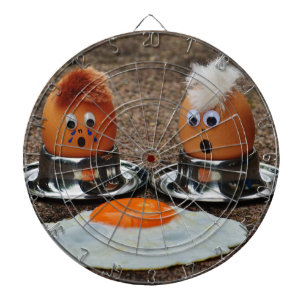 Funny eggs dartboard